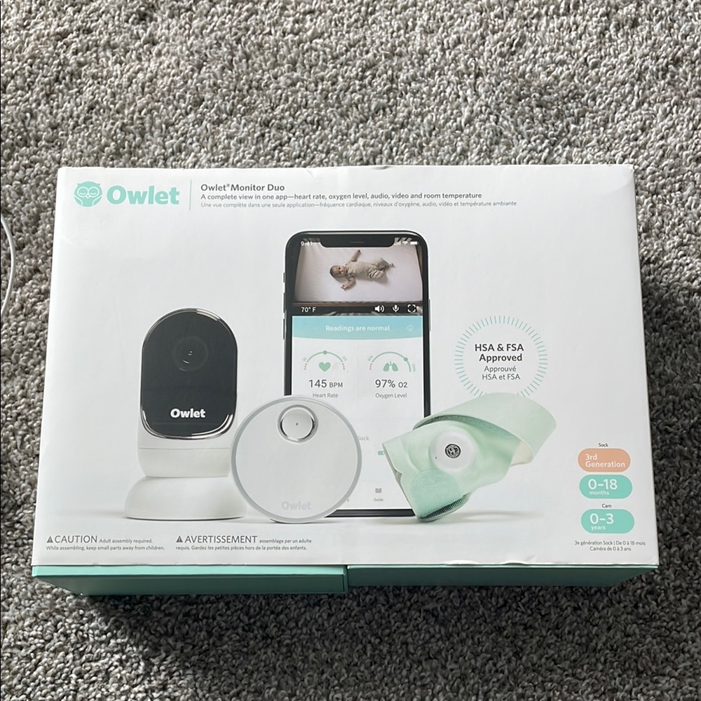 Monitor Duo with Mint Green Sock